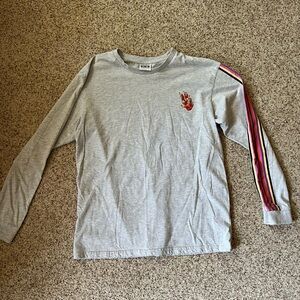 Teddy Fresh grey flame long sleeve